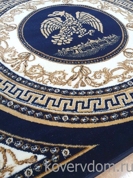 Ковер ОРЛЕЦ квадрат темно-синий 