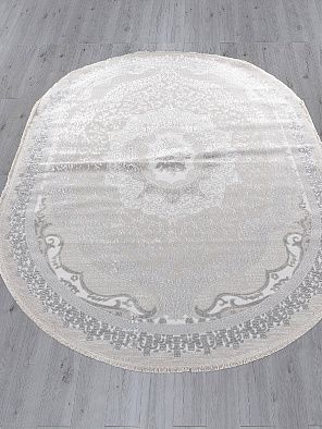 Ковер EFSAN Q010A CREAM SHRINK / GREY FDY Овал